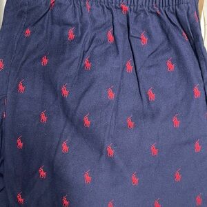 Polo by Ralph Lauren Navy Blue Pajama Pants with Red Logo
